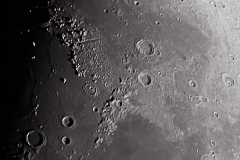 Panoramica Luna, Mare Imbrum e mare Frigoris