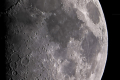 Panoramica Luna, Mare Tranquillitatis e mare Fecunditatis